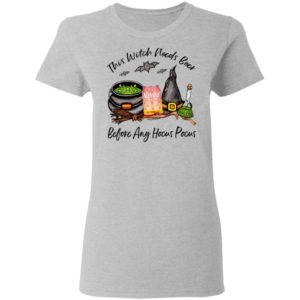Natural Light Strawberry Lemonade Can This Witch Needs Beer Before Any Hocus Pocus Halloween T-Shirt