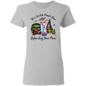 Natural Light Can This Witch Needs Beer Before Any Hocus Pocus Halloween T-Shirt