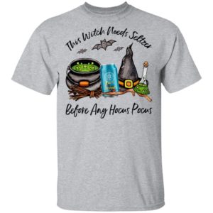 Mother Earth California Creamin This Witch Needs Seltzer Before Any Hocus Pocus Halloween T-Shirt