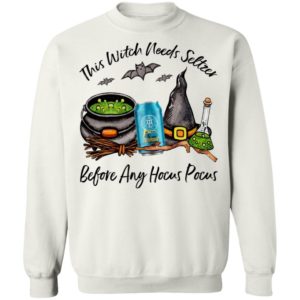 Mother Earth California Creamin This Witch Needs Seltzer Before Any Hocus Pocus Halloween T-Shirt