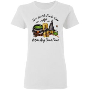 Miller Genuine Draft Can This Witch Needs Beer Before Any Hocus Pocus Halloween T-Shirt