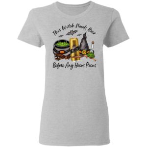 Miller Genuine Draft Can This Witch Needs Beer Before Any Hocus Pocus Halloween T-Shirt