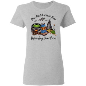 Michelob Light Bottle This Witch Needs Beer Before Any Hocus Pocus Halloween T-Shirt