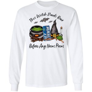Keystone This Witch Needs Beer Before Any Hocus Pocus Halloween T-Shirt