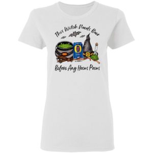 Foster_s Classic This Witch Needs Beer Before Any Hocus Pocus Halloween T-Shirt