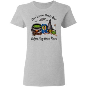 Foster_s Classic This Witch Needs Beer Before Any Hocus Pocus Halloween T-Shirt