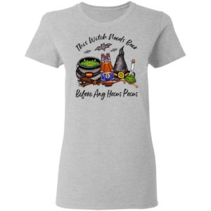 Foster_s Bottle This Witch Needs Beer Before Any Hocus Pocus Halloween T-Shirt