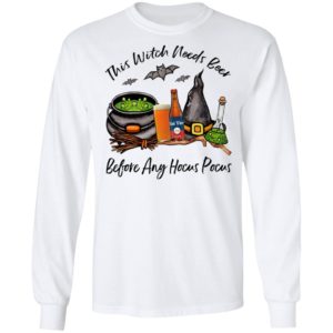 Fat Tire This Witch Needs Beer Before Any Hocus Pocus Halloween T-Shirt
