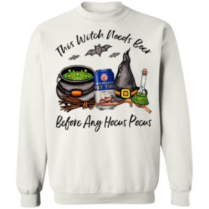 Fat Tire Amber Ale This Witch Needs Beer Before Any Hocus Pocus Halloween T-Shirt