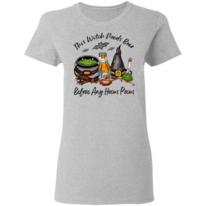 Dos Equis Mexican Pale Ale Bottle This Witch Needs Beer Before Any Hocus Pocus Halloween T-Shirt
