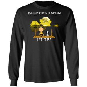 Whisper Words Of Wisdom Let It Be Guitar Lake Shadow Snoopy T-Shirt, LS, Hoodie