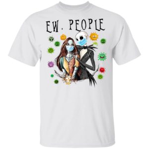 Jack and Sally Love Wearing Facemask T-Shirt Jack and Sally Love Wearing Facemask T-Shirt