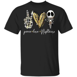 Peace Love Nightmare Jack Skellington T-Shirt