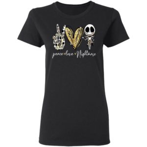 Peace Love Nightmare Jack Skellington T-Shirt