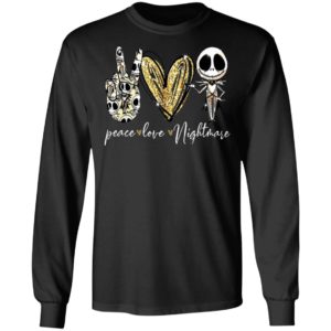 Peace Love Nightmare Jack Skellington T-Shirt