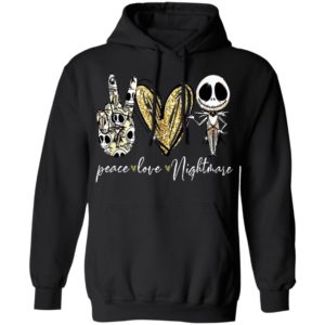 Peace Love Nightmare Jack Skellington T-Shirt