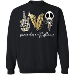 Peace Love Nightmare Jack Skellington T-Shirt