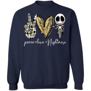 Peace Love Nightmare Jack Skellington T-Shirt
