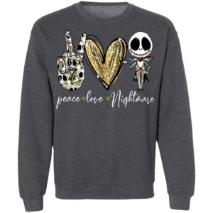 Peace Love Nightmare Jack Skellington T-Shirt