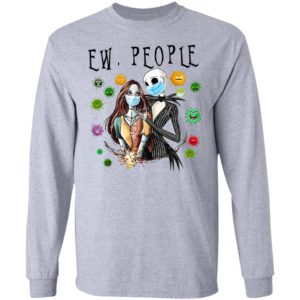 Jack and Sally Love Wearing Facemask T-Shirt