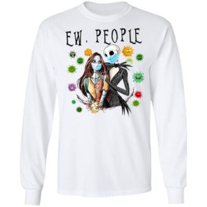 Jack and Sally Love Wearing Facemask T-Shirt