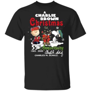 A Charlie Brown Christmas 55th Anniversary 1965-2020 Charles M Schulz Snoopy Shirt