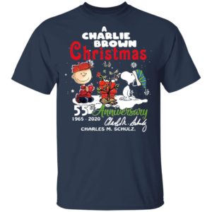 A Charlie Brown Christmas 55th Anniversary 1965-2020 Charles M Schulz Snoopy Shirt