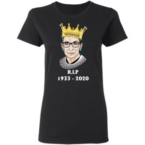 Notorious RBG RIP 1933 2020 Ruth Bader Shirt
