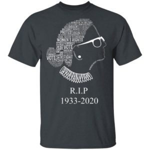 Notorious RBG R.I.P 1933- 2020 Shirt Ruth Bader Ginsburg Quotes Feminist Shirt