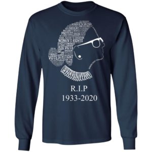 Notorious RBG R.I.P 1933- 2020 Shirt Ruth Bader Ginsburg Quotes Feminist Shirt