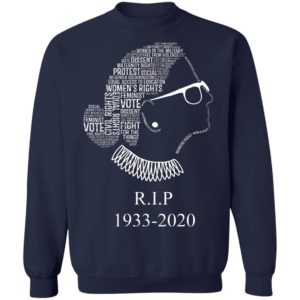 Notorious RBG R.I.P 1933- 2020 Shirt Ruth Bader Ginsburg Quotes Feminist Shirt