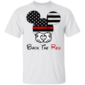 Mickey Mouse Back The Red American Flag T-Shirt