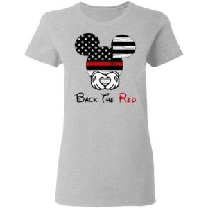 Mickey Mouse Back The Red American Flag T-Shirt