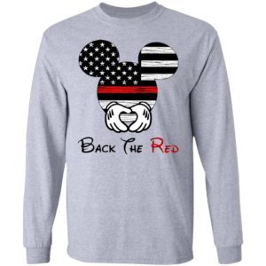 Mickey Mouse Back The Red American Flag T-Shirt