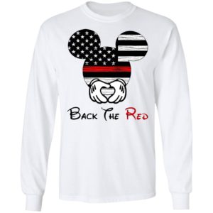 Mickey Mouse Back The Red American Flag T-Shirt