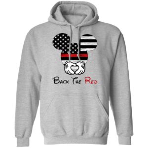 Mickey Mouse Back The Red American Flag T-Shirt