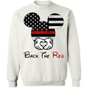Mickey Mouse Back The Red American Flag T-Shirt