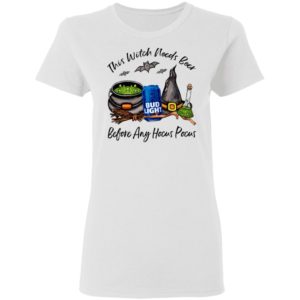 Bud Light Can This Witch Needs Beer Before Any Hocus Pocus Shirt