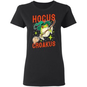 Hocus Croakus Frog Witch Halloween T-Shirt
