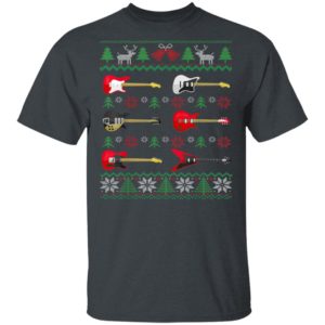 Guitar Ugly Christmas Guitarist T-Shirt