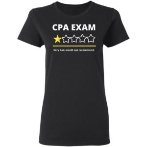 Funny CPA Exam Accountant Tee for men women One Star T-Shirt