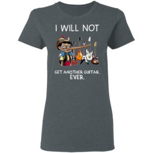 Pinocchio I Will Not Get Another Guitar Ever T-Shirt, LS, Hoodie