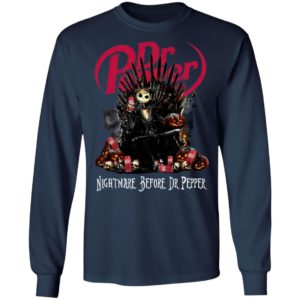 Jack Skellington Nightmare Before Dr Pepper Hallowen Shirt, LS, Hoodie