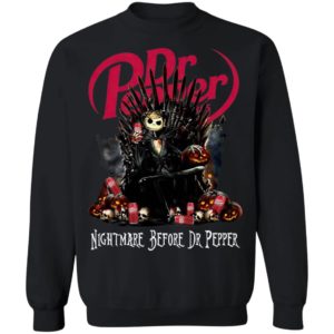 Jack Skellington Nightmare Before Dr Pepper Hallowen Shirt, LS, Hoodie