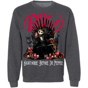Jack Skellington Nightmare Before Dr Pepper Hallowen Shirt, LS, Hoodie