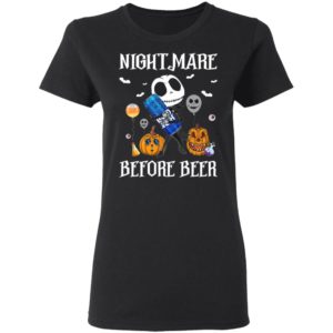 Jack Skellington Nightmare Before Bug Light Beer Halloween Shirt