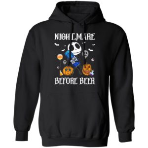 Jack Skellington Nightmare Before Bug Light Beer Halloween Shirt