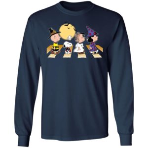 Halloween Charlie Snoopy Linus Lucy Abbey Road Walk T-Shirt