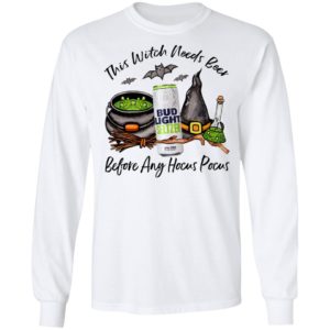 Bud Light Seltzer Lime Can This Witch Needs Beer Before Any Hocus Pocus Shirt
