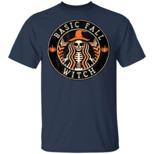 Halloween Basic Fall Witch Starbucks T-Shirt